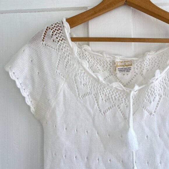 Vintage Knit Lacey Blouse - Picture 2 of 6